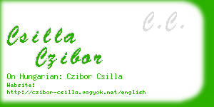 csilla czibor business card